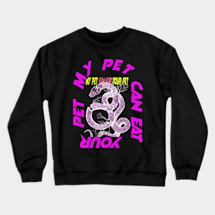 Snake wild pet animal t-shirt design Crewneck Sweatshirt